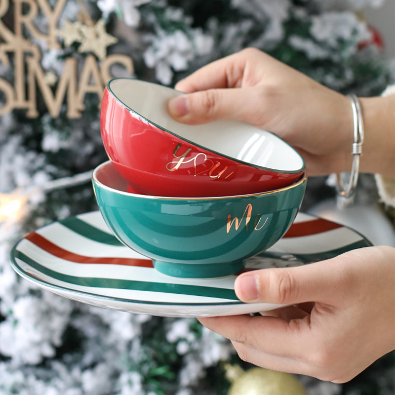 Promotional Christmas Ceramic Tableware Sets