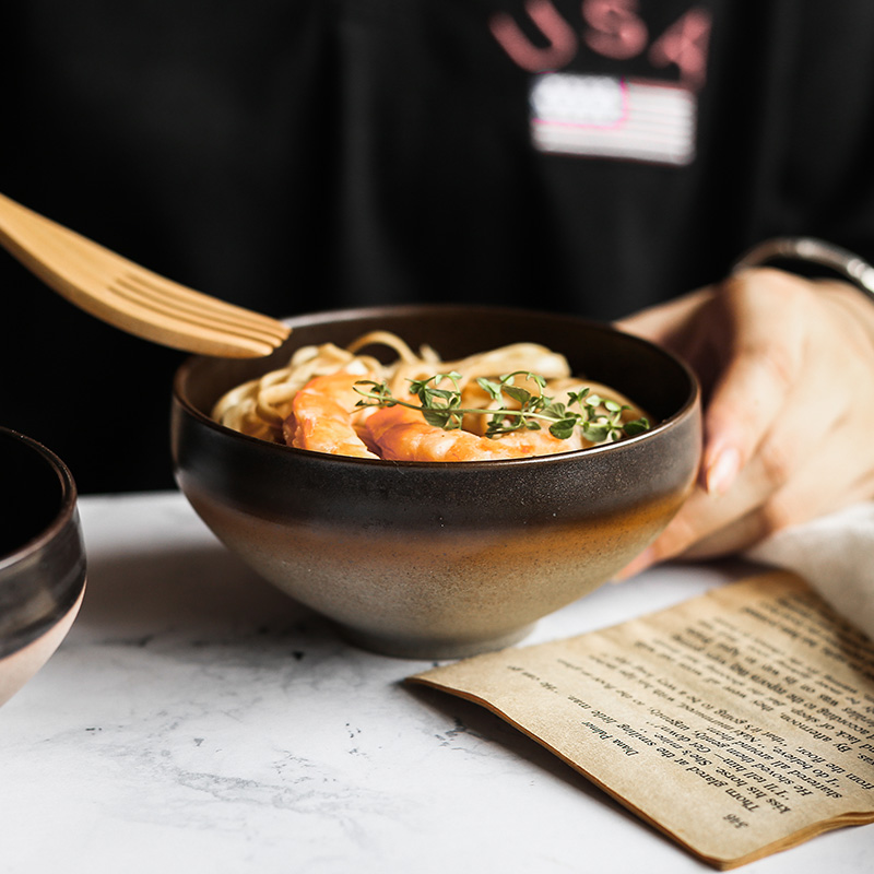 Household 4.5" 260ml Ceramic Rice Bowl
