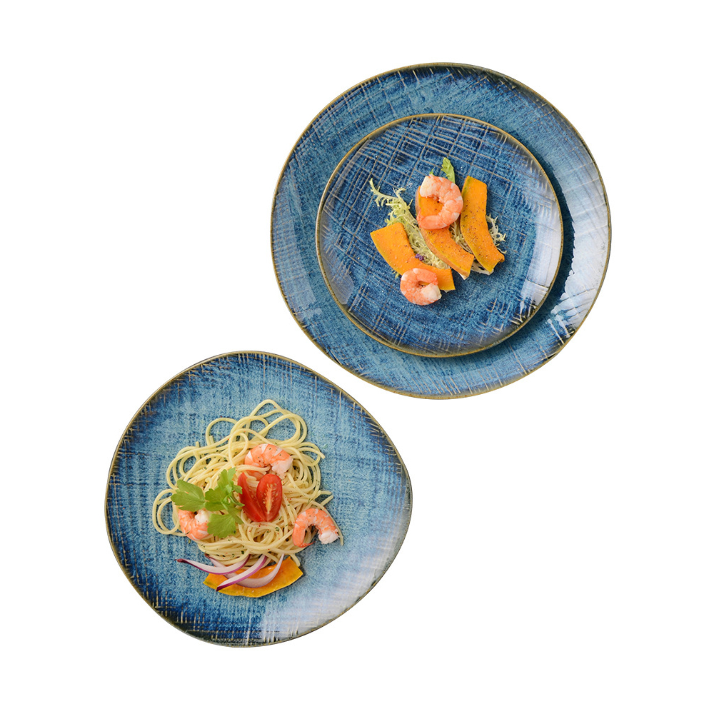 8" / 11" Weaving Design Ceramic Plate
