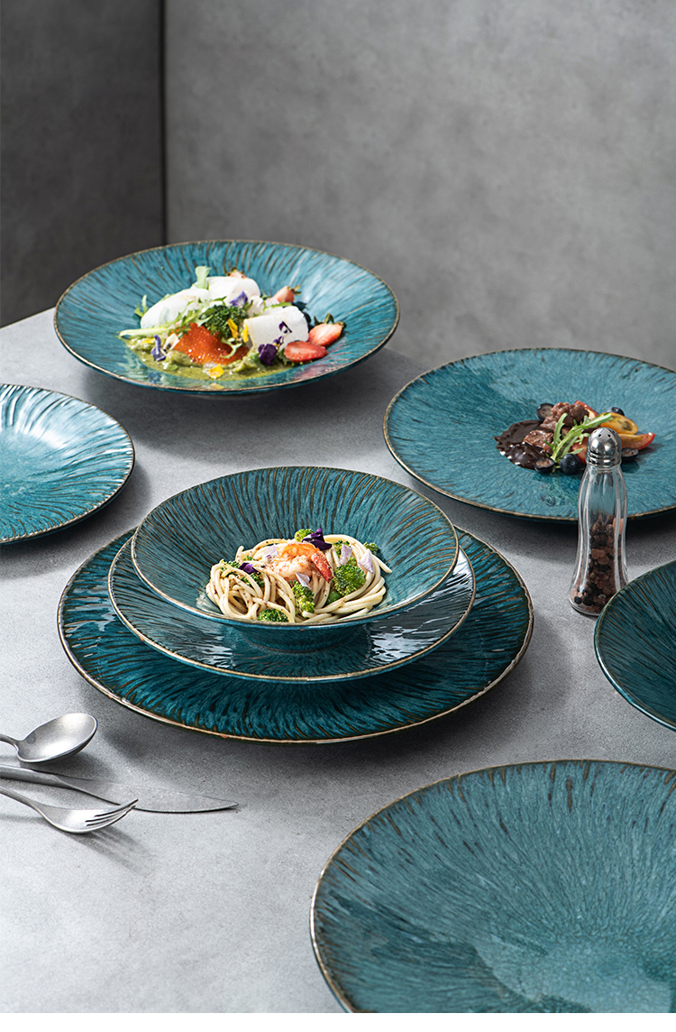 MG Green Glazed Ceramic Tableware Sets