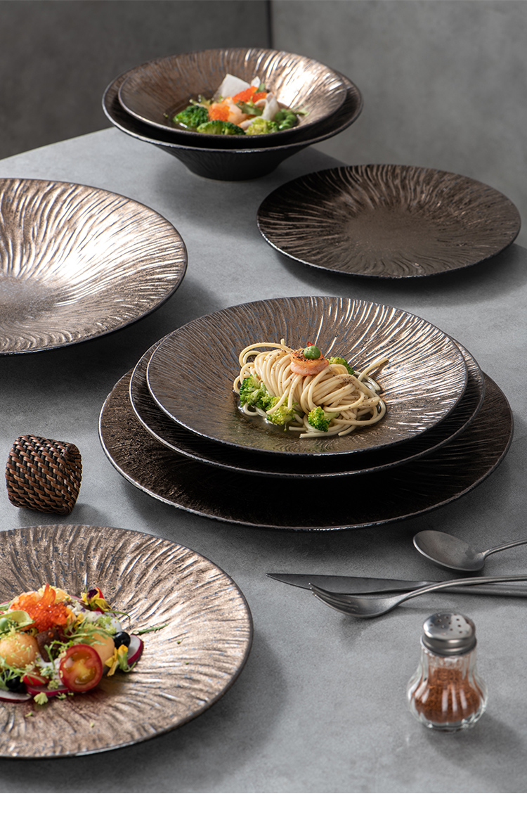 MG A Grade Gold Glazed Ceramic Plate / Bowl Sets
