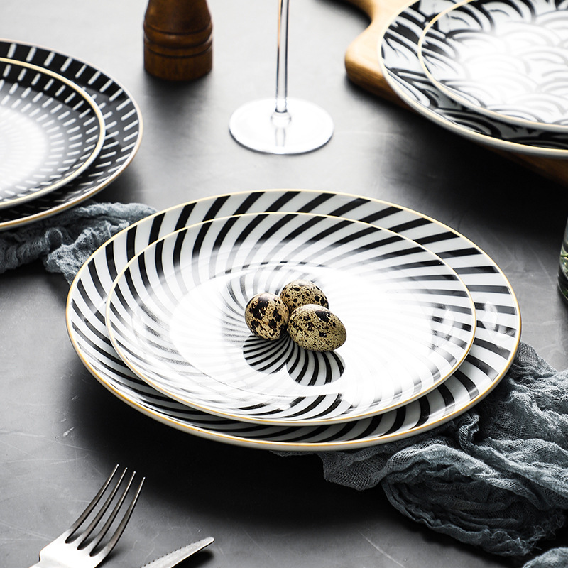 8/10" Stoneware Main Course Entree Plate